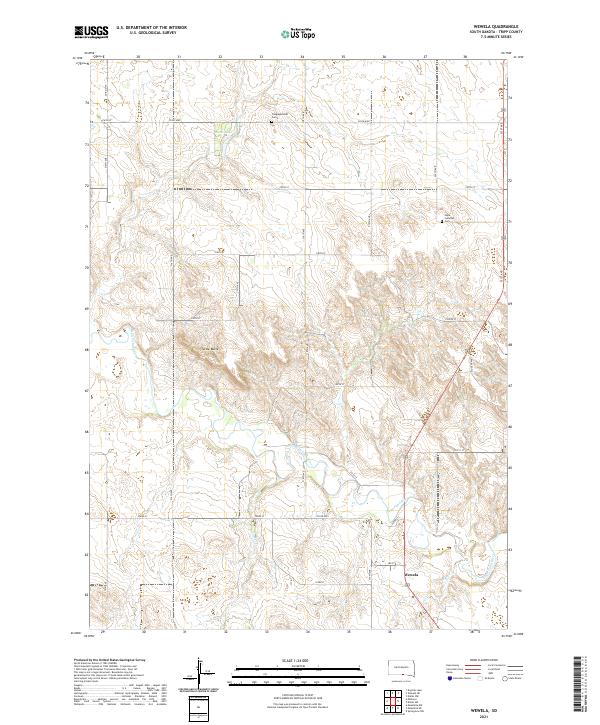 USGS Topographic Map – Wewela