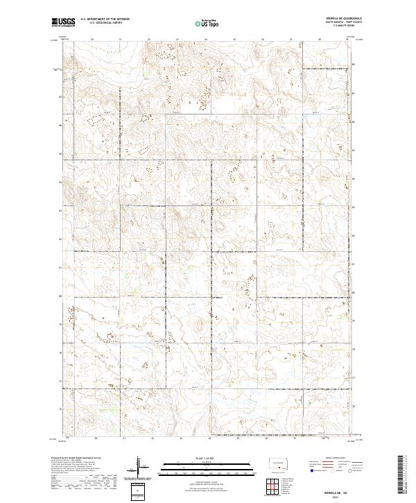 USGS Topographic Map – Wewela NE