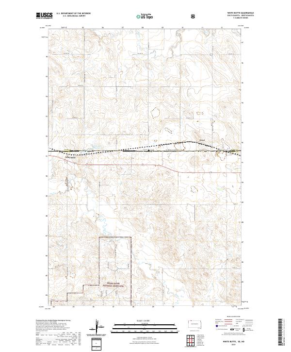 USGS Topographic Map – White Butte