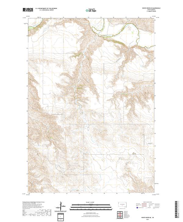 USGS Topographic Map – White River NE