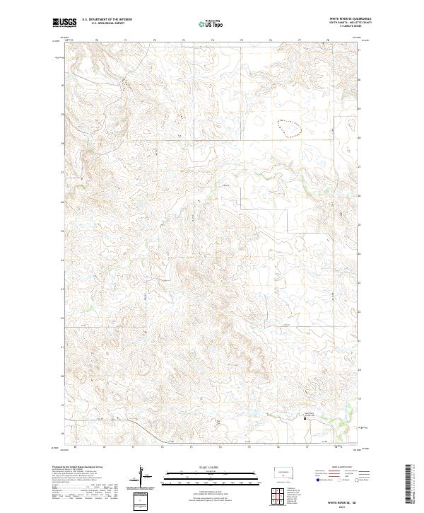 2021 Map of White River SE, 2021 Print