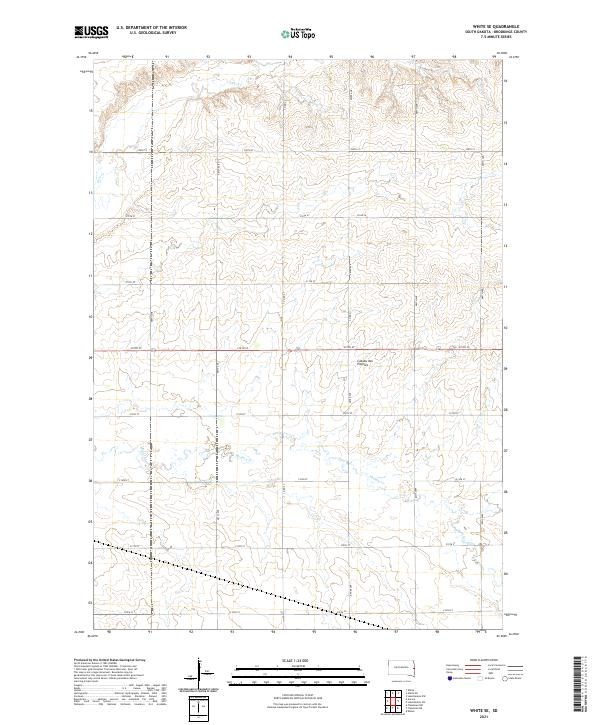 USGS Topographic Map – White SE