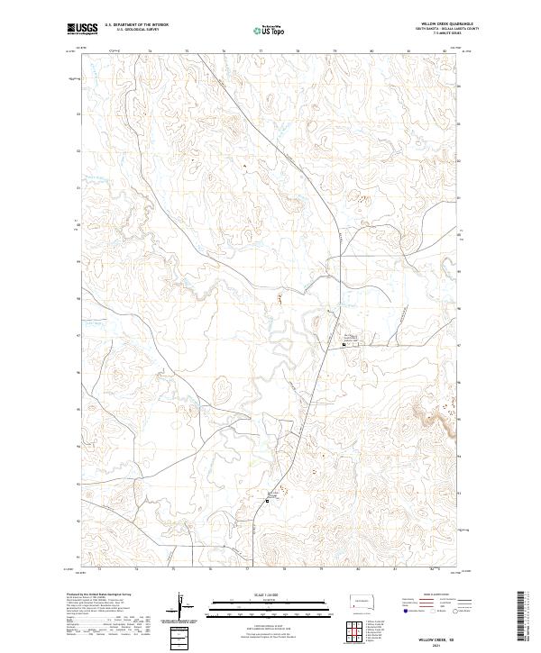 USGS Topographic Map – Willow Creek