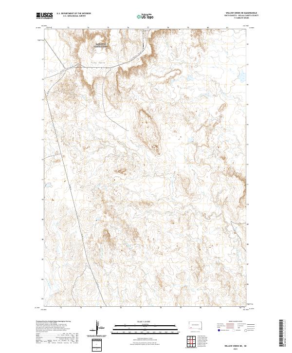 2021 Map of Willow Creek NE, 2021 Print