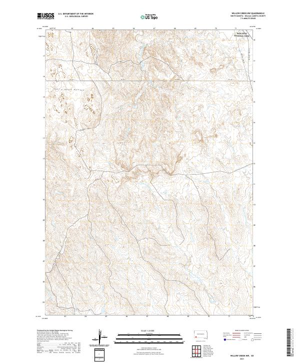 USGS Topographic Map – Willow Creek NW