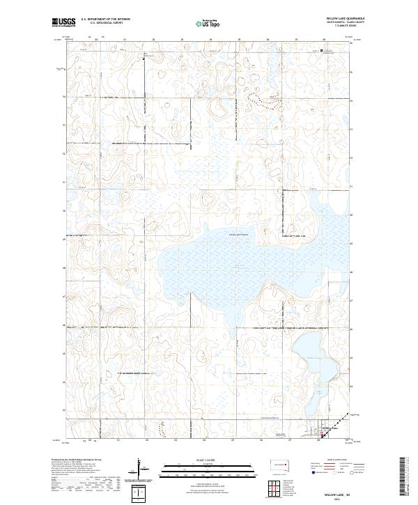 USGS Topographic Map – Willow Lake