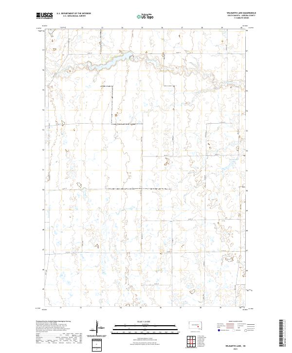 USGS Topographic Map – Wilmarth Lake