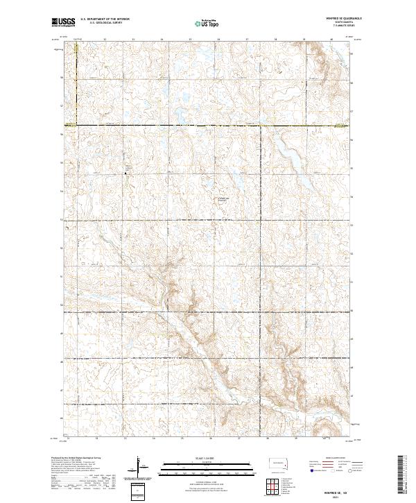 USGS Topographic Map – Winfred SE
