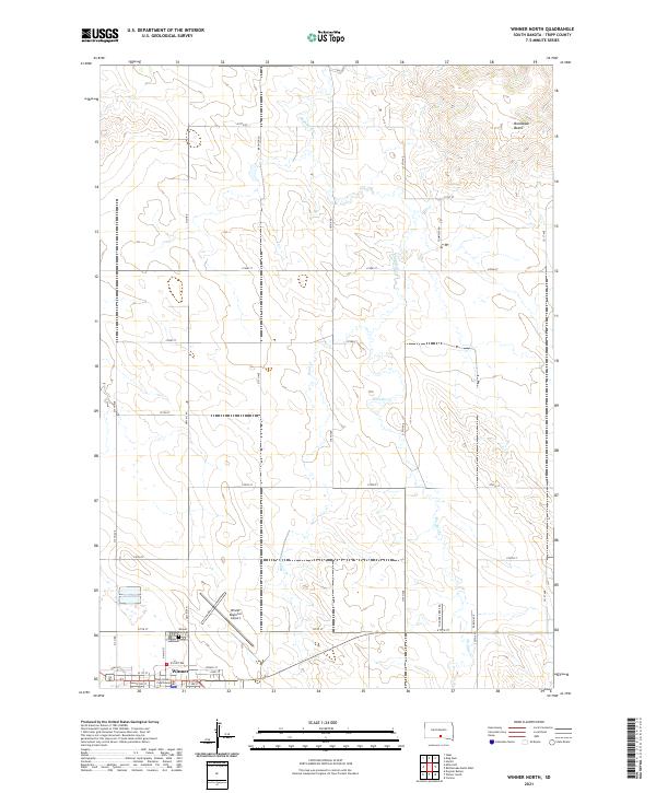 USGS Topographic Map – Winner North