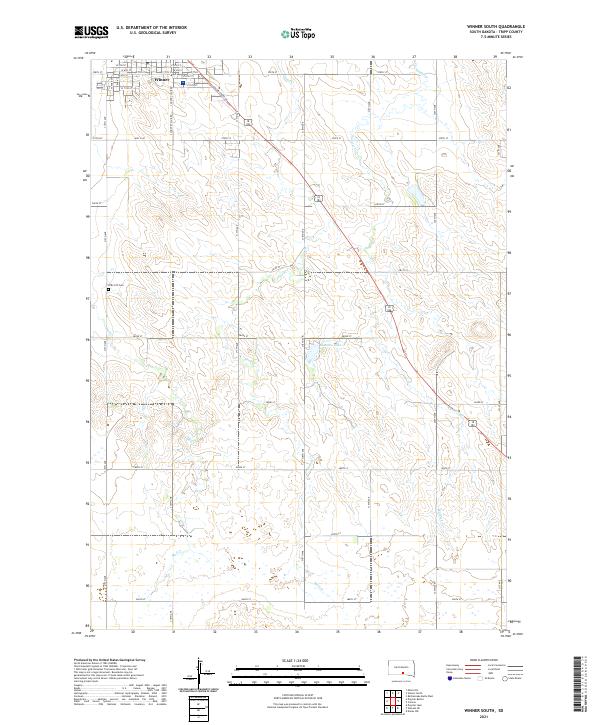 USGS Topographic Map – Winner South