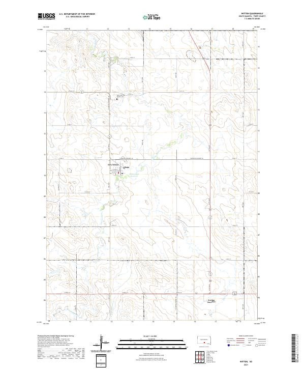 USGS Topographic Map – Witten