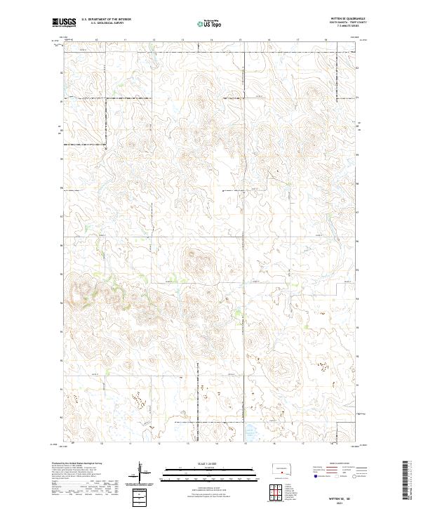 USGS Topographic Map – Witten SE