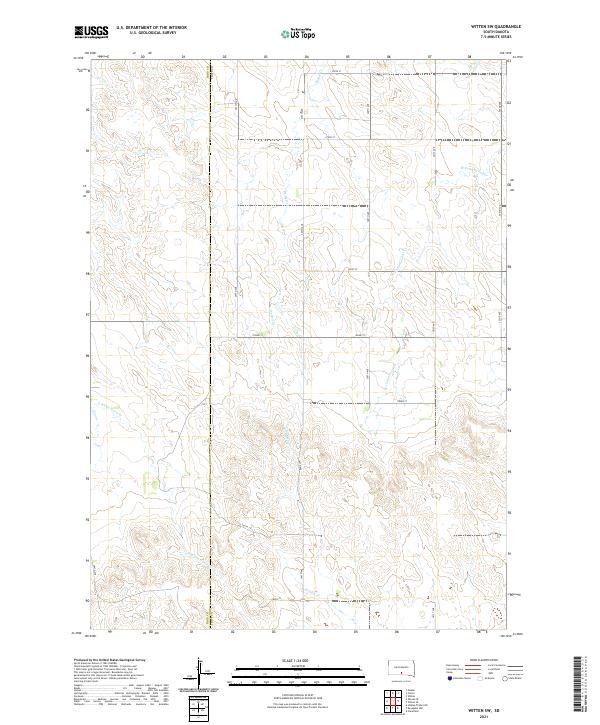 USGS Topographic Map – Witten SW