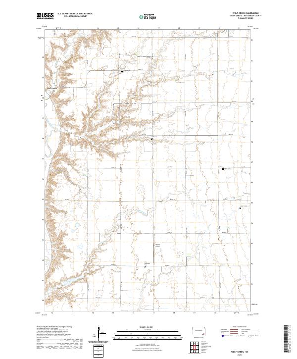 USGS Topographic Map – Wolf Creek