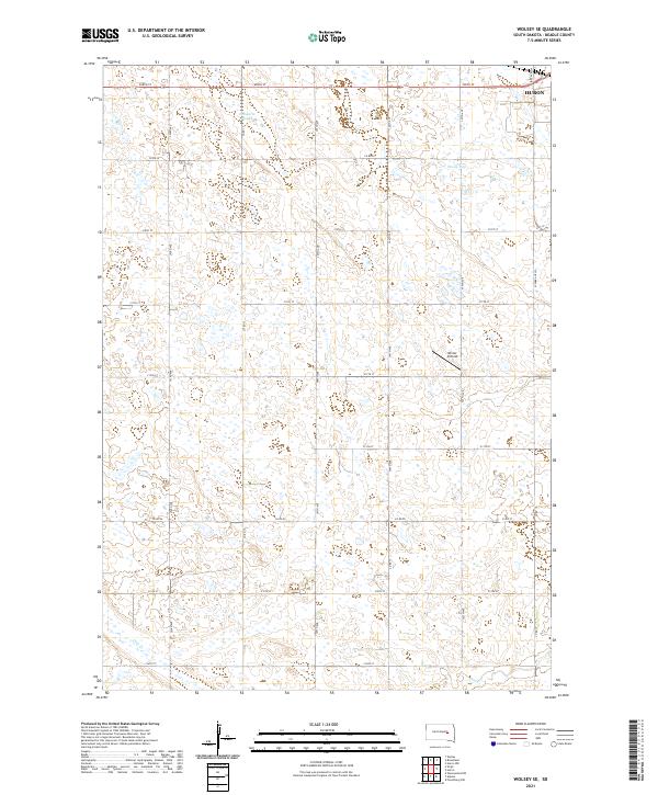USGS Topographic Map – Wolsey SE