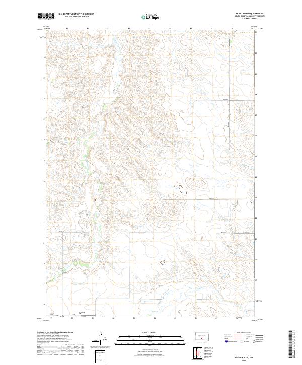 2021 Map of Wood North, 2021 Print
