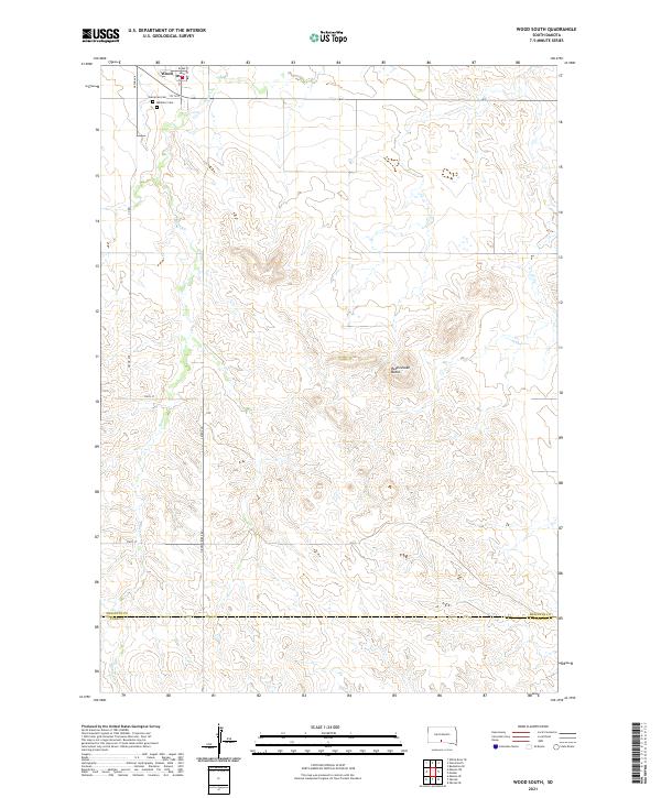 USGS Topographic Map – Wood South