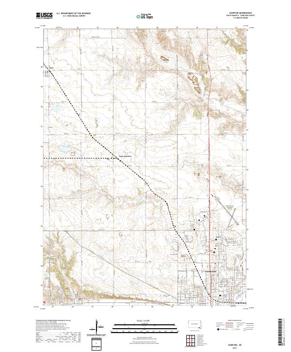 USGS Topographic Map – Yankton