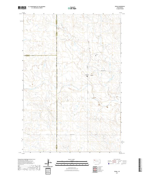 USGS Topographic Map – Zeona