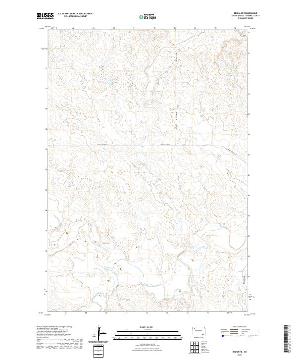 USGS Topographic Map – Zeona NE