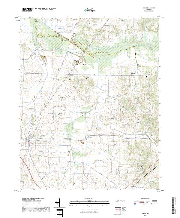 USGS Topographic Map – Alamo