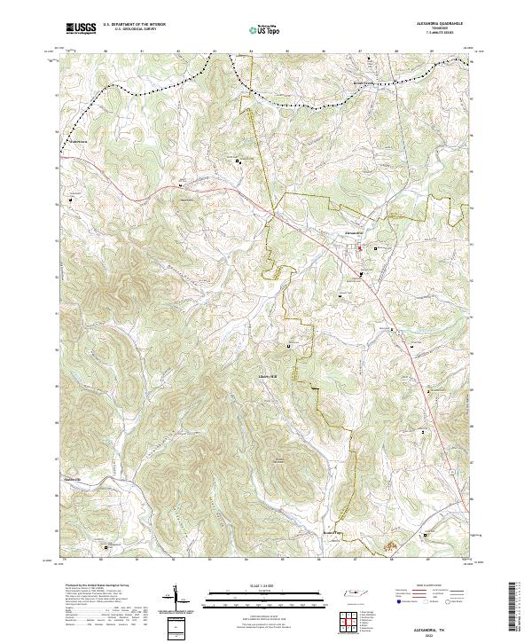 USGS Topographic Map – Alexandria