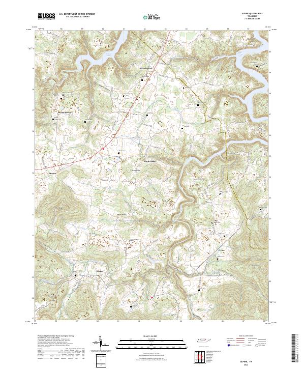 USGS Topographic Map – Alpine