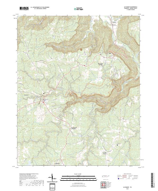 USGS Topographic Map – Altamont