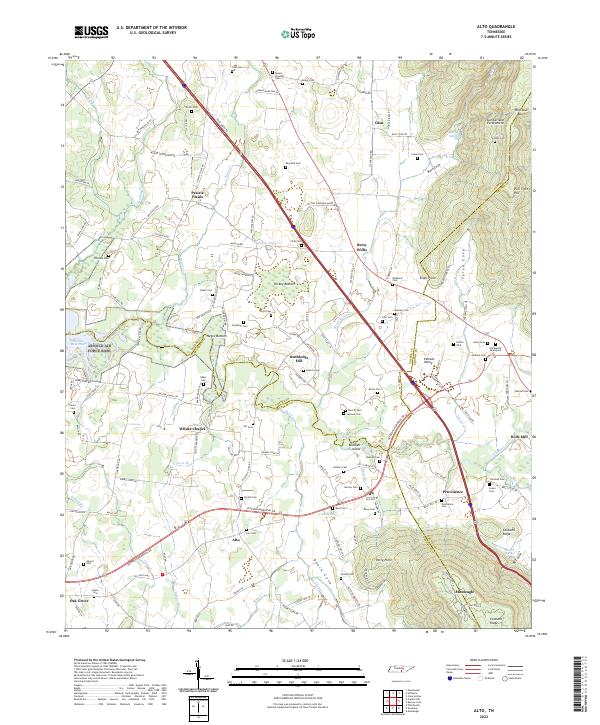 USGS Topographic Map – Alto
