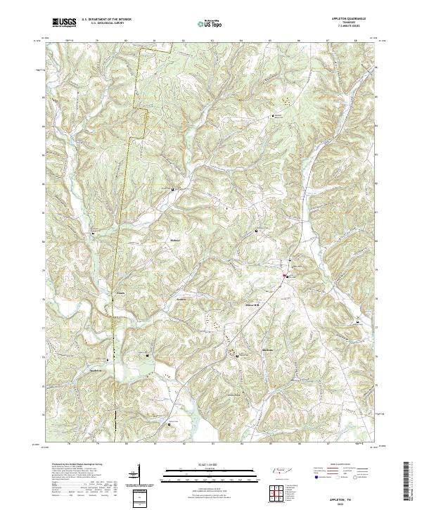 USGS Topographic Map – Appleton