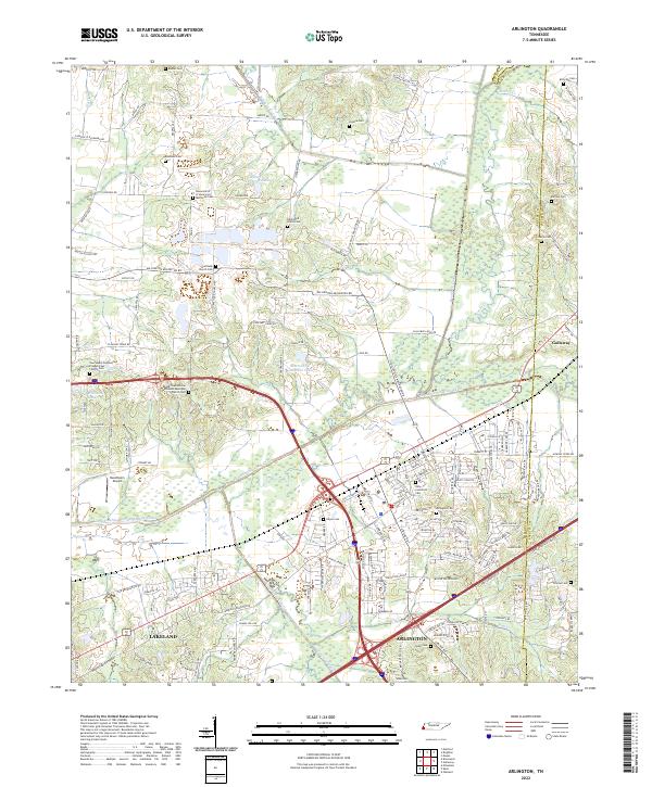USGS Topographic Map – Arlington