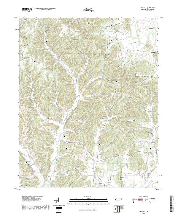 USGS Topographic Map – Aspen Hill