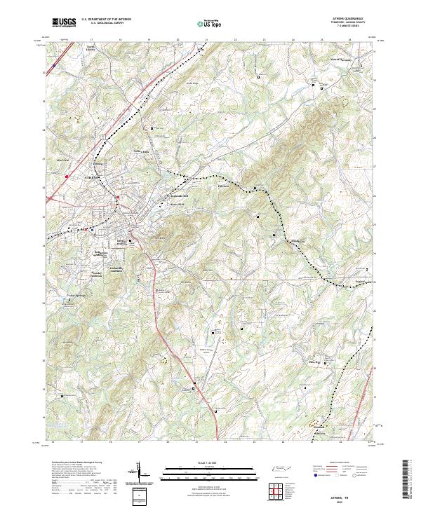 USGS Topographic Map – Athens