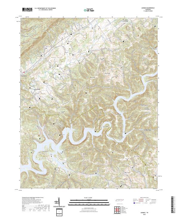 USGS Topographic Map – Ausmus