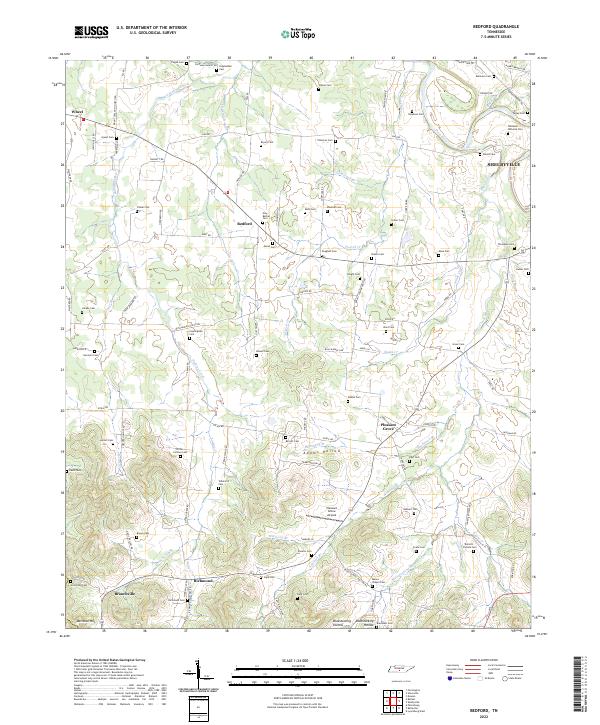 USGS Topographic Map – Bedford