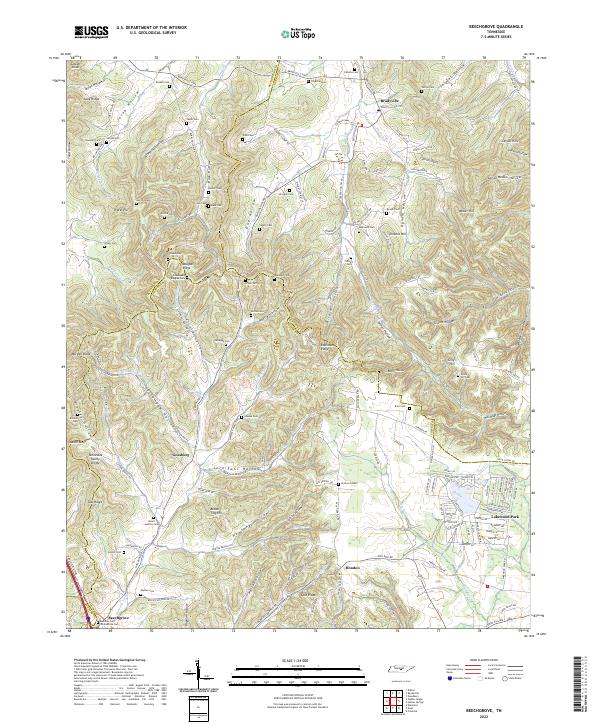 USGS Topographic Map – Beechgrove