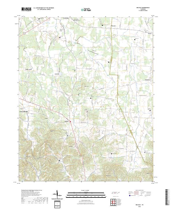 USGS Topographic Map – Belfast