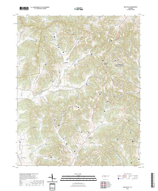 USGS Topographic Map – Belleville