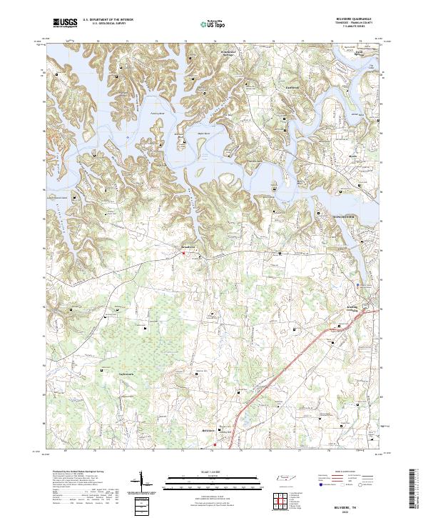 USGS Topographic Map – Belvidere