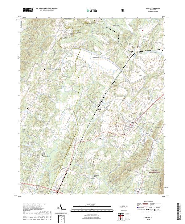 USGS Topographic Map – Benton