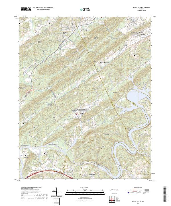 USGS Topographic Map – Bethel Valley