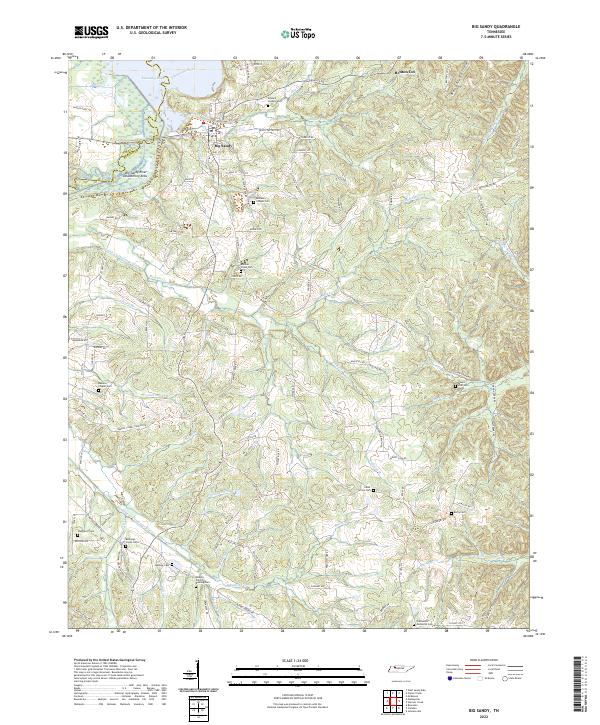 USGS Topographic Map – Big Sandy
