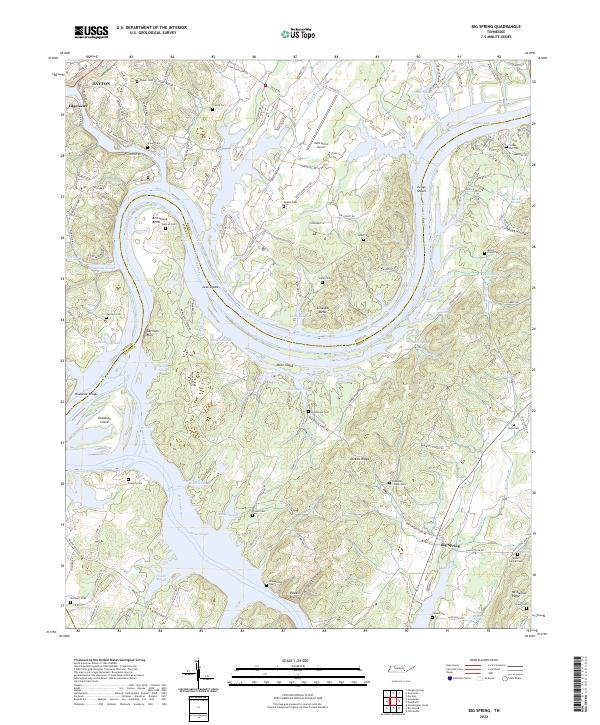 USGS Topographic Map – Big Spring