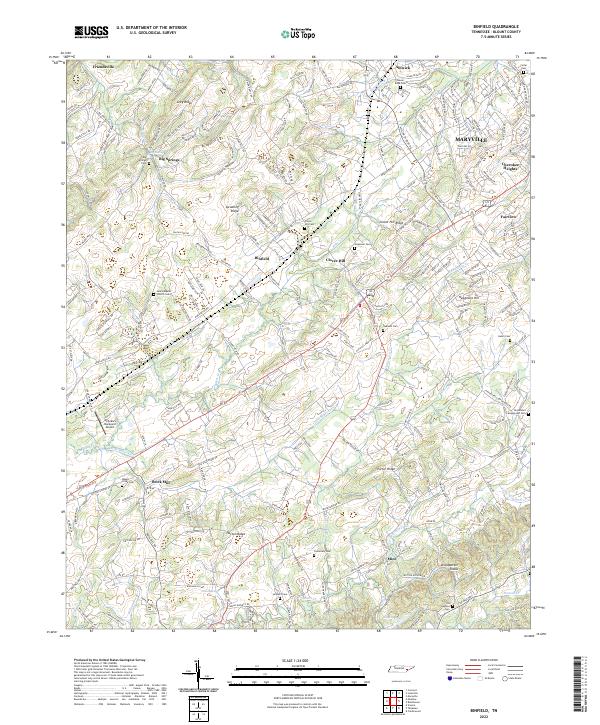 USGS Topographic Map – Binfield