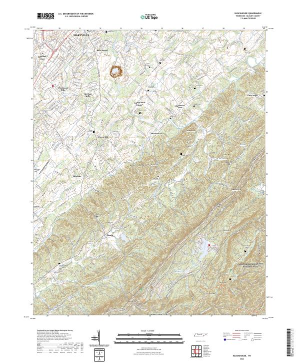 USGS Topographic Map – Blockhouse