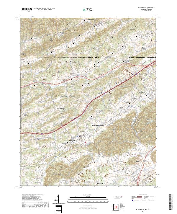 USGS Topographic Map – Blountville