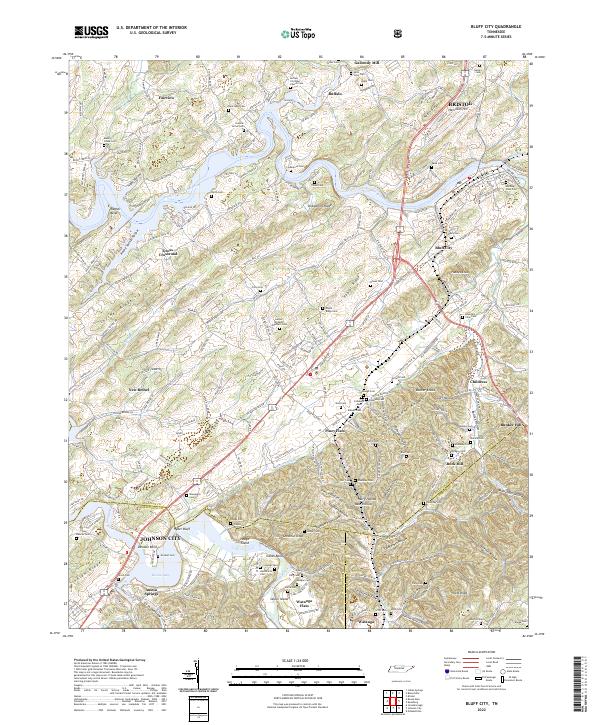 USGS Topographic Map – Bluff City