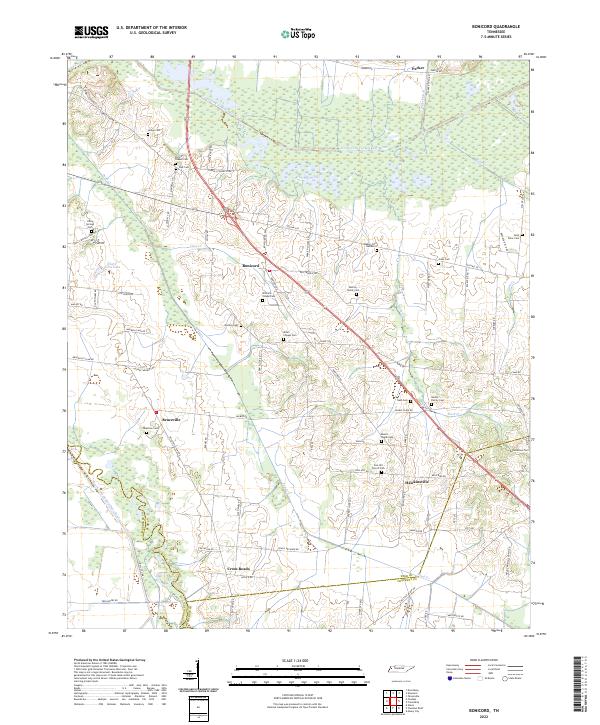 USGS Topographic Map – Bonicord