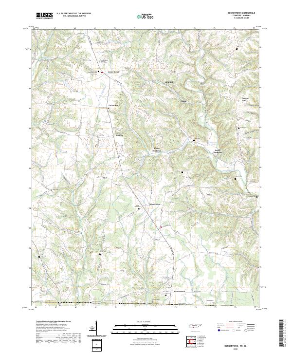 USGS Topographic Map – Bonnertown