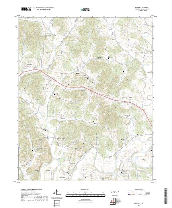 USGS Topographic Map – Boonshill